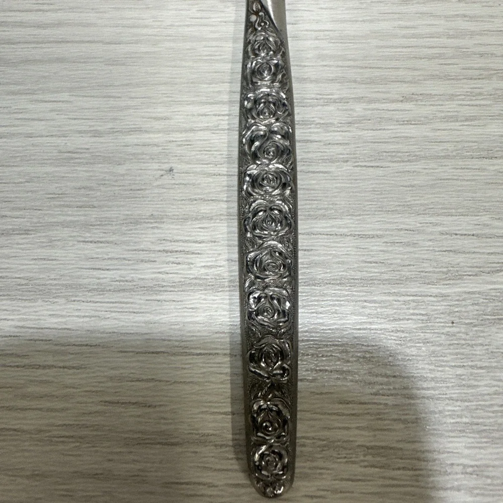Stainless Steel Floral Pattern Knife Japan Vintage‎